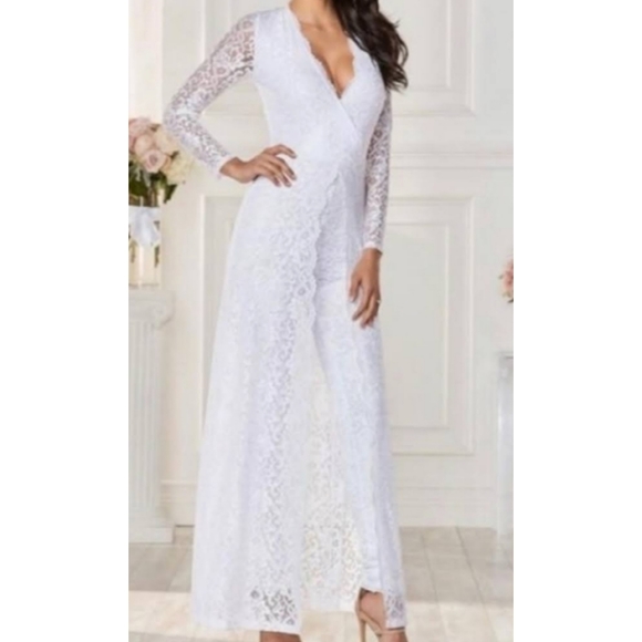 Pants - White Jumpsuit